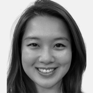Headshot of Betty Li in black and white
