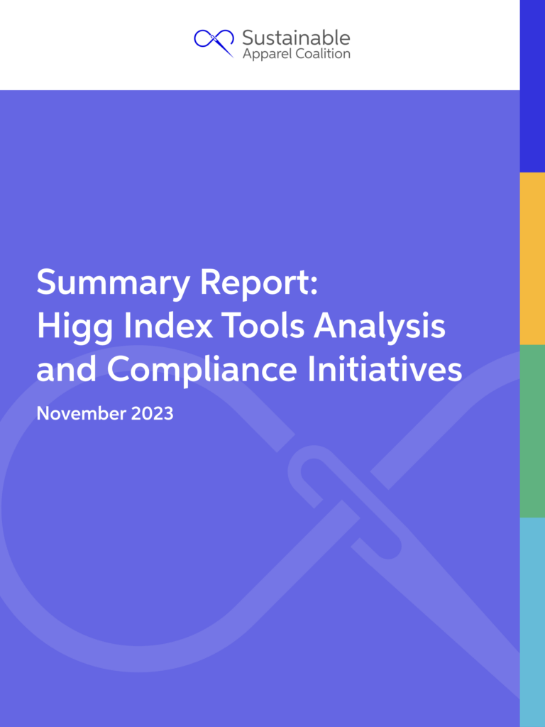 Cover of Summary Report: Higg Index Tools Analysis and Compliance Initiatives