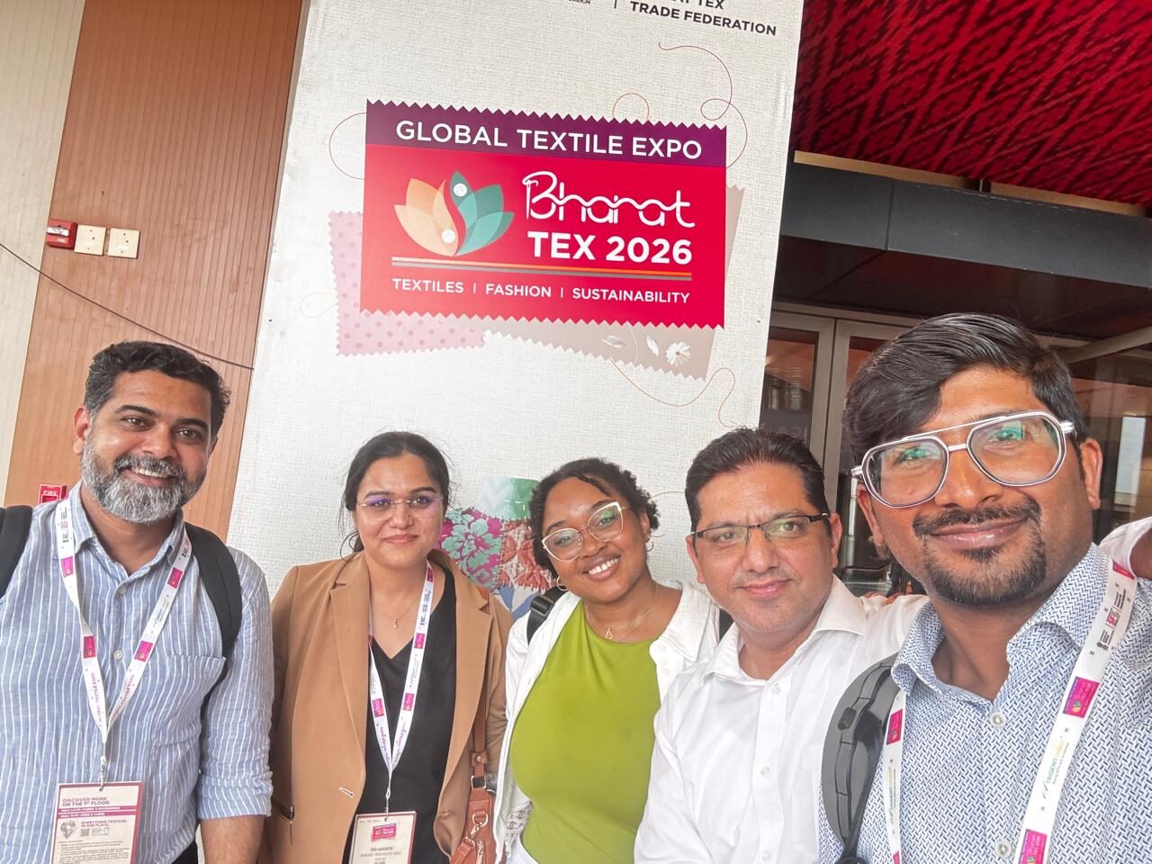 Cascale staff at Bharat Tex 2026
